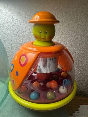 Orange and Yellow Spinning Pop-Up Learning Toy - Kids Toys